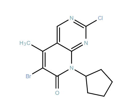6-Bromo-2-chloro-8-cyclopentyl-5-methylpyrido[2,3-d]pyrimidin-7-one