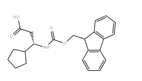 (S)-3-((((9H-Fluoren-9-yl)methoxy)carbonyl)amino)-3-cyclopentylpropanoic acid