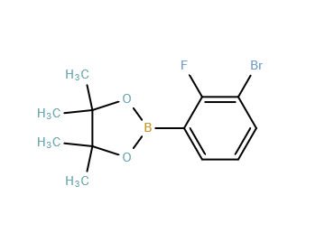 2-(3-Bromo-2-fluorophenyl)-4,4,5,5-tetramethyl-1,3,2-dioxaborolane