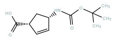 (1R,4S)-4-((tert-Butoxycarbonyl)amino)cyclopent-2-enecarboxylic acid