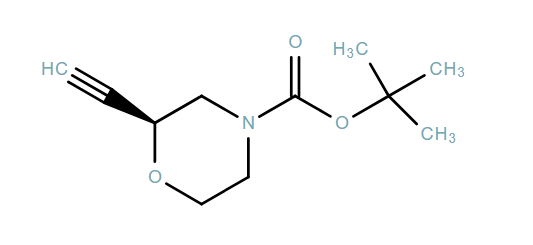 4-Morpholinecarboxylic acid, 2-ethynyl-, 1,1-dimethylethyl ester, (2S)-